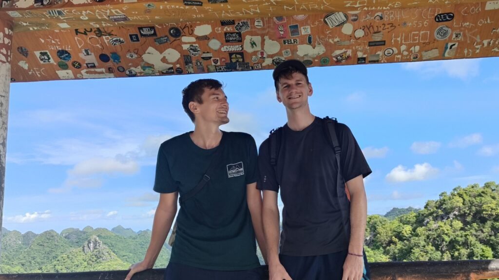 Andy and Scott After a Hike Andy and Scott After a Hike